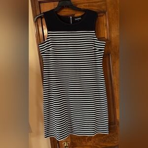 Black and White Striped Dress